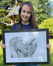 Load image into Gallery viewer, Original Drawing of Strengthening The Bond - Framed