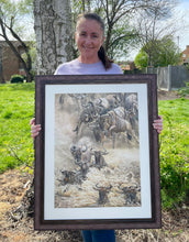 Load image into Gallery viewer, Original drawing - The Great Migration - Framed
