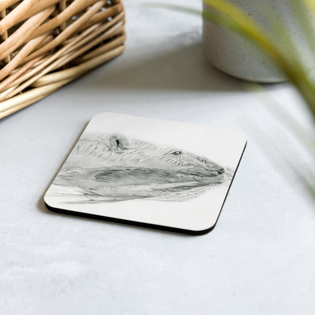 Cork-back Swimming Polar bear coaster